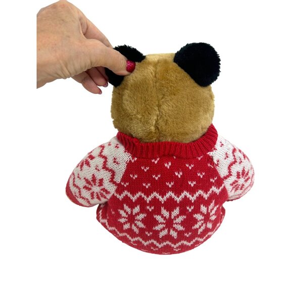 Paddington Bear Happy Holidays 1998 Vtg Plush Toy Sears Red Snowflake Sweater - Picture 13 of 14